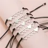 Sisters Card Bracelet Creative Stainless Steel Heart-to-heart Woven Friendship Bracelet Jewelry Set