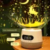Portabla högtalare Mini Smart Car Creative Outdoor Bluetooth With Night Light Projection Alarm Clock 221119