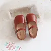 Athletic Shoes Kids Classic Retro Red Baby Girls Leather Rubber Sole Toddler Girl Casual Dress Princess Children's