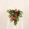 Decorative Flowers Front Door For All Seasons Large 2022 Christmas Wreath Decorations PVC Upside Down Tree Simulation Flower 30 Inch Foam