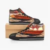M￤nner Stitch Schuhe benutzerdefinierte Sneaker Leinwand Frauen modische schwarze wei￟e mittlere geschnitten atmungsaktuelle Walking Jogging Color40