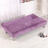 Housses de chaise en peluche sans bras, housse de futon élastique, plus épaisse, siège pliant d'hiver, protection de canapé, décoration de la maison