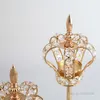 Titulares de vela Europa Europa Coroa Imperial Metal Candlestick Decoração de casas Candelabra Crystal Christmas Decoration for