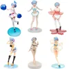 Rem Anime ReLife in un mondo diverso da zero EXQ Rem Swimsuit Ver PVC Action Figure Figurine Modello Giocattoli Regalo Action figure 20121501715