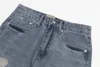 Herrbyxor jeans europeiska jean hombre lapp män lapptäcke rippade för trend märke motorcykel svart byxa mens mager