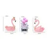 Decorações de interiores Decoração de carro flamingo Spring Spring Head Toy Plant Flower Pasted Dashboard Accessories Center Console