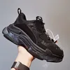 أحذية Triple S Designer Shoes Shual Sneakers Cream White Black Volt Red Women Men Flateal Platfor