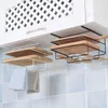Küche Lagerung Punch-freies Rack Doppel-schicht Kreative Schmiedeeisen Wand-montiert Box Schneidebrett Wischen Anordnung