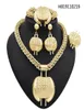 Yulaili New Fashion Dubai Necklace Jewelry for Women for Gold Big Pendant Earrings Bracelet Ring Nigeria Wedding Bridal Beautiful7159144
