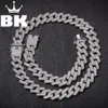 New Color 20mm Cuban Link Chains Necklace Fashion Hiphop Jewelry 3 Row Rhinestones Iced Out Necklaces For Men T200113280k