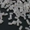 10000 pçs saco ou conjunto 3 5mm brincos volta rolhas orelha plugging bloqueado jóias fazendo acessórios diy plástico transparente branco25911194492