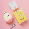 Night Lights Cute Animals LED Light Touch Switch USB Rechargeable Silicone Lamp With Timing Function For Baby Bedroom Luminar