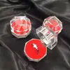 Pochettes à bijoux 1/3/5 pièces acrylique Transparent carré boîtes multilatérales affichage boîte de rangement disponible vitrine anneau boucle d'oreille organisateur