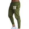 Calça masculina homens chiques chique casual slim fit racksuit de secar rápido os corredores