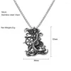 Pendant Necklaces Vintage Silver Color Ocean Lady Mermaid Captain Men's Women's Stainless Steel Necklace Accessories Fashion Jewelry