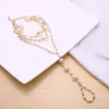 Pearl Anklets for Women Fashion Jewelry Bohemia Style Summer Beach kvinnlig Tassel Pendant Foot Chain Gold Silver Color 1PC