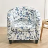 Housses de chaise housse de canapé florale de Style fendu housse de pouf de fauteuil housse antidérapante pour canapé de salon avec coussin de siège