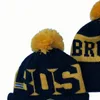 Beanies Cap Wool Warm Sport Knit Hat Hockey North American Team Striped Sideline USA College Cuffed Pom Hats Men Women Bonn3719071