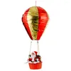 Juldekorationer Santa Claus Air Balloon Door Windows Pendant Year Tree Ornament Mall El Atmosphere Takdekor