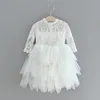 Vieeoease Girls Sukienka moda Koronka koronkowa sukienka księżniczka 2020 jesienna zima długi rękaw dziecięcy odzież DD06729766871611