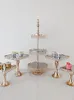 Bakware tools 3 stcs - 8pcs Crystal Squere Cake Stand set verjaardagsfeestje macaron cupcake rack voor bruiloft