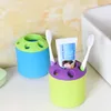 Bath Accessory Set Color Multi-purpose Plastic Toothbrush Storage Tube Porous Holder Bathroom Accessories Pencil