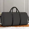 Bolso de viaje DUFFLE de cuero pu de 55 cm Bolso de hombro atractivo Maletas cruzadas Mochila de lona para hombres Paquetes al aire libre Messe 118