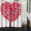 Shower Curtains ShunQian Nice Custom Heart Tree Curtain Bath Waterproof Fabric Bathroom MORE SIZE WJY&41