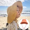 Hats Big Wide Brim Kids Sun Hat Soft Cotton Outdoor Baby Boy Girl Beach Bucket Spring Summer Infant Toddler Panama Cap