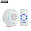 Sonnettes KERUI M523 Kit sans fil Bouton tactile étanche 32 chansons Lumière LED colorée Sécurité à domicile Smart Chimes Alarme 221119