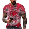 Camisetas masculinas Moda CHIP ELECRICO 3D T-shirt Summer Hip Hop Manga curta Harajuku estilo punk machos camisa de tamanho grande unissex top