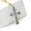 Pearl Rosary Necklace colorful Cross Christian Holy Father virgin Catholic Prayer jewelry