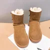 Women Classic Mini Boots Snow Boot Platform Slippers Matte Fur Suede Sheepskin Wool Blend Comfort Winter Fall Designer Ankle Booties ming