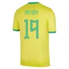 Top 2021 Soccer Jerseys Casual Brazilië T-shirts Voetbal Richarlison Casemiro Marquinhos Arthur Fabinho Training Shirt S-4XL