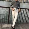 Herrenanzüge 2022 Männer Frühling Koreanische Slim Fit Hosen Streetwear Einfarbig Kleid Anzug Hose Männlich Business Büro Sozialen C12