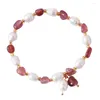 L￤nkarmband fyjs unik ljusgul guldf￤rg oregelbunden form Amethysts Connect Pearls Armband Citriner Kristallsmycken