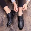 Dress Shoes Derby Office Cow Hide Lace Up Groom Leather Meeting Business Wedding