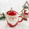 Mugs Christmas Ceramic Tea Cup Travel Coffee Funny Santa Water Lovely Gift For Girl Boy Friend