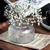 Bouteilles de rangement en verre hermétique, Vase à fleurs de bégonia gaufré, cuisine avec couvercle, pot de grains de café et de grains, décoration de la maison