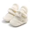 Premiers marcheurs automne et hiver bébé chaud coton chaussures semelles souples confortable enfant en bas âge 0-18M bébé garçons filles en peluche décontracté