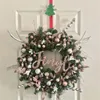 Christmas Decorations Metal Wreath Iron Hook Hangers Storage Rack Organizer Hat Robe Hanging Holder Snowman Decor For Home Year 2022