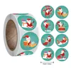 Merry Noel Çıkartmaları Xmas Tema Mühür Etiketleri DIY Hediye Pişirme Paketi Zarf Kırtasiye Dekoru