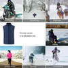 Vêtements de moto USB gilet chaud électrique chauffage hiver Camping neige équipement d'équitation extérieur M-XXL