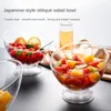 Kommen Salatiekom Plastic Breakbestendig Duidelijke Japanse stijl Fruitrijst opslagcontainer