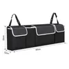 Organisateur de voiture siège arrière multi-poches sac de rangement divers accessoire de coffre de véhicule accessoires intérieurs