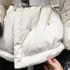 Femmes vers le bas 2022 hiver Style coréen ceinturé blanc canard veste femme mode grand revers perles Parka bureau dames manteau ample