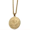 ZKD islam Arab Coin Gold Color Turkey Coins Pendant Necklace muslim Ottoman coins jewelry215I2106520