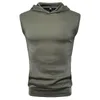 Herr t-shirts 2022 ärmlösa fitness tröjor hoodies t-shirt sport män stringer muskel smal fit väst