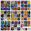 Mitchell en Ness Man Real Ed West basketbalshirts Gary Shaw Payton Kemp Allen Kevin Oluwon Garnett Tracy Stephen McGrady Curry Mike