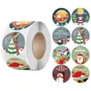 Merry Noel Çıkartmaları Xmas Tema Mühür Etiketleri DIY Hediye Pişirme Paketi Zarf Kırtasiye Dekoru